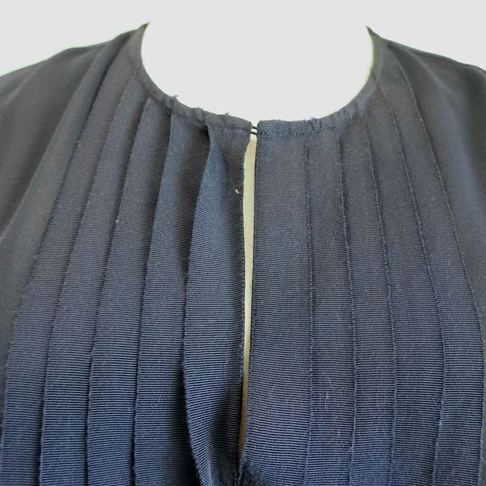 J. Crew Sheer Tank Top Navy Size 2 Neckline Detailing - Picture 9 of 10